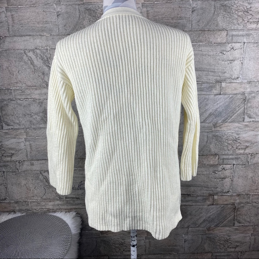 J.CREW Open Knit Sweatee Cardigan J7846 Cotton - Picture 4 of 8